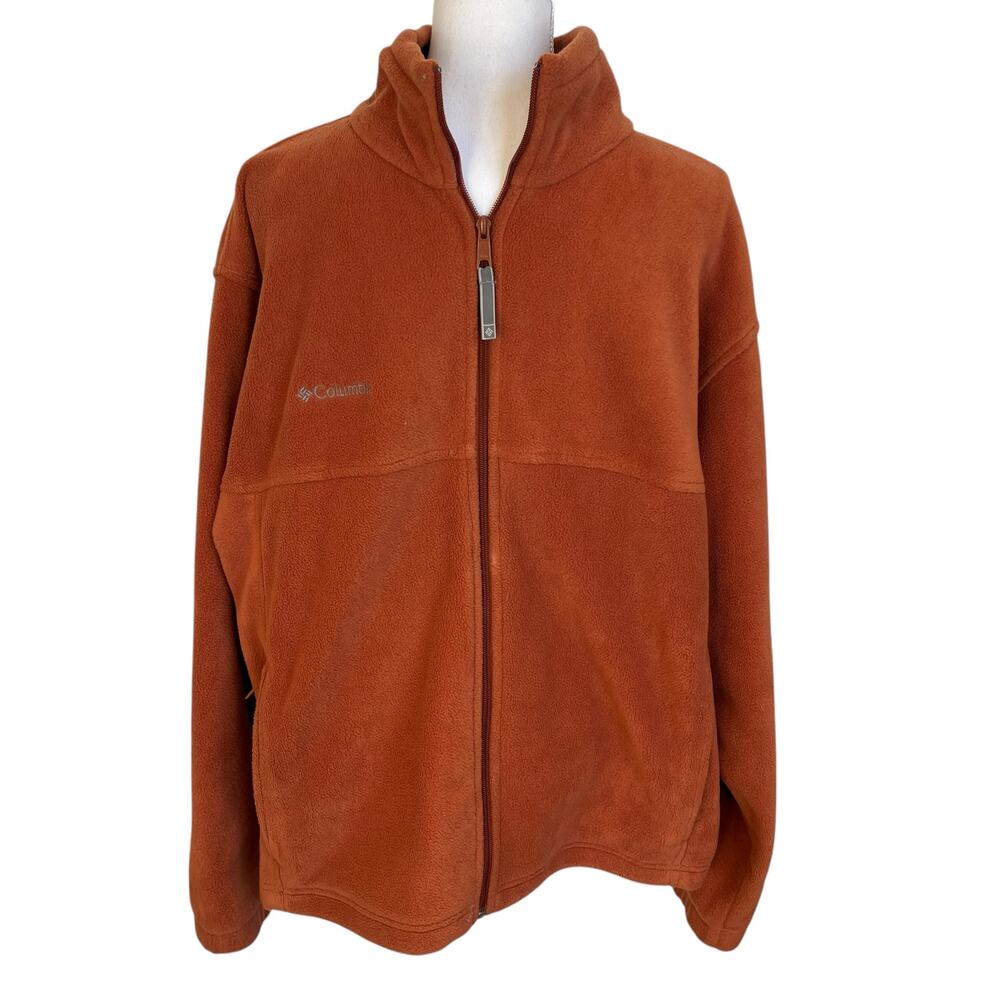 Columbia Men's Rust Orange Fleece Jacket